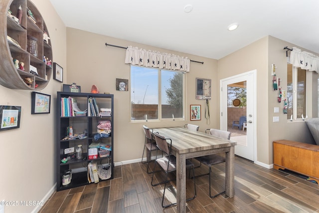 view of dining room