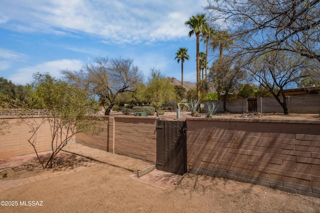 exterior space featuring fence private yard