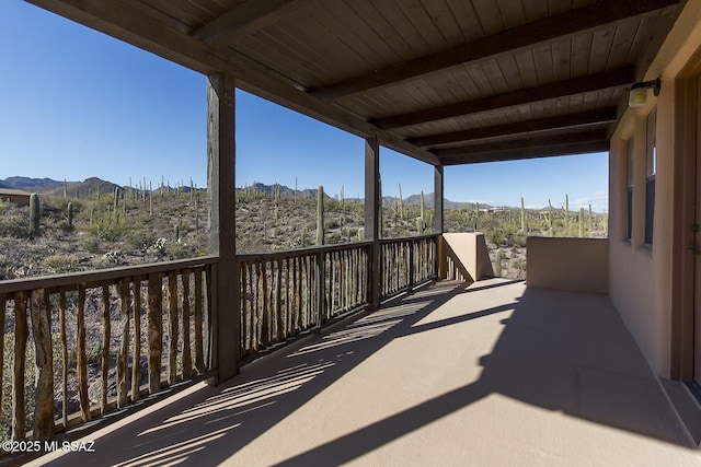 view of balcony