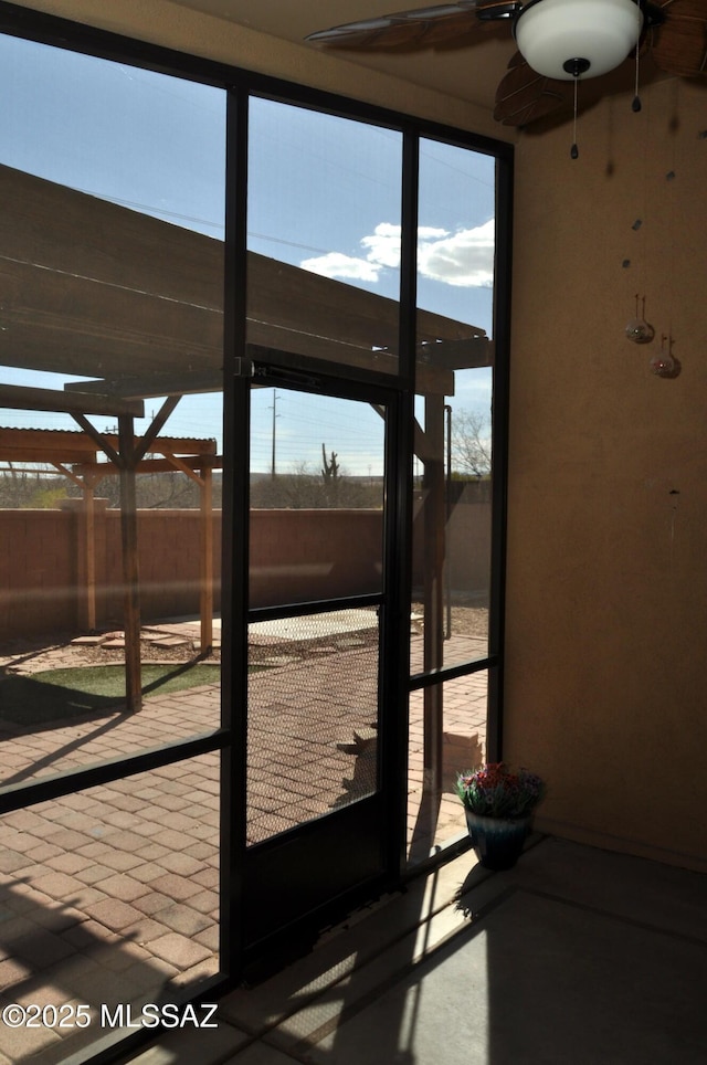 interior space with plenty of natural light
