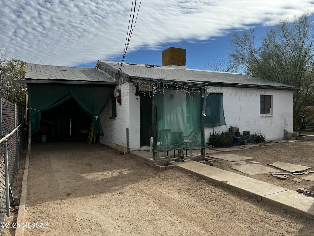 view of rear view of house