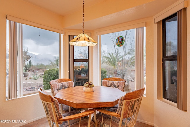 view of dining space