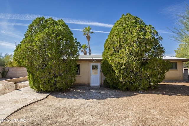 view of obstructed view of property