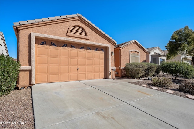 ranch-style home with a garage