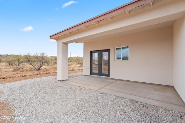 exterior space featuring a patio area and french doors