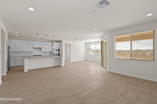 view of unfurnished living room