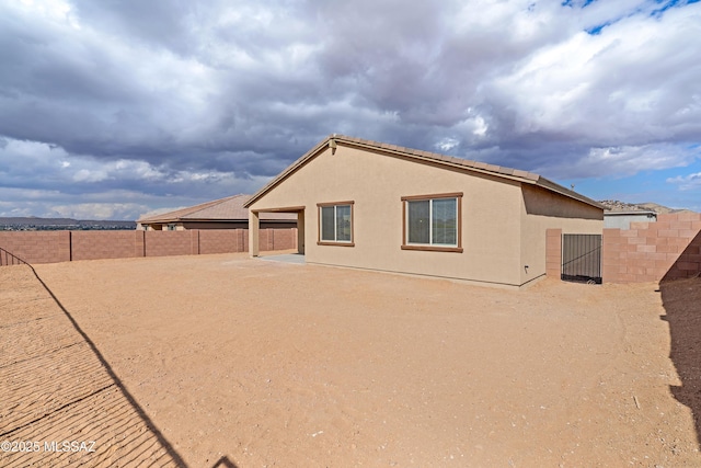 view of back of property