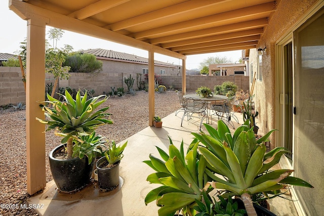 view of patio