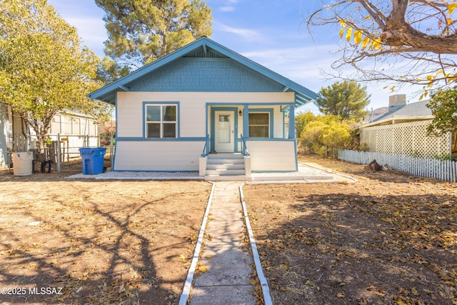 view of bungalow-style home