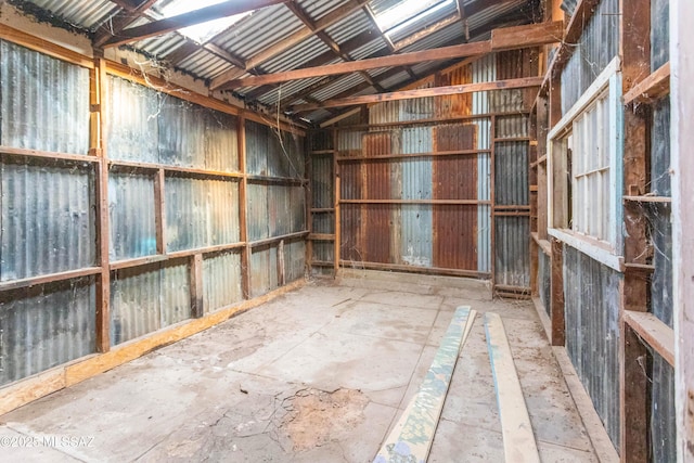 view of storage room