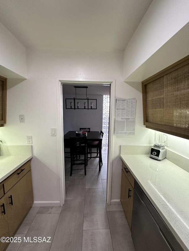 kitchen featuring black dishwasher