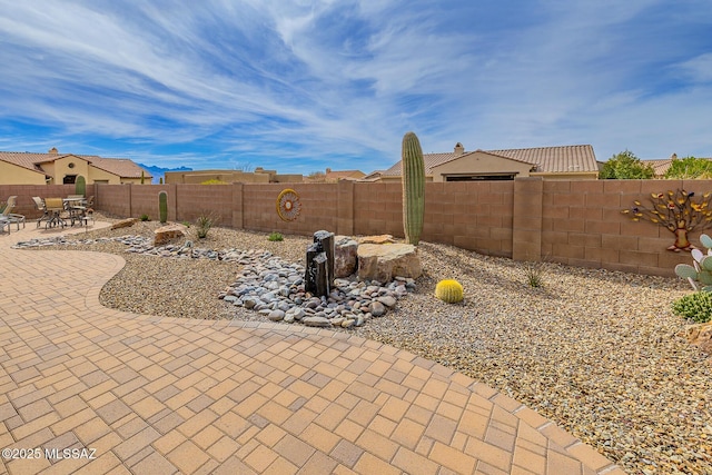 view of patio / terrace with a fenced backyard