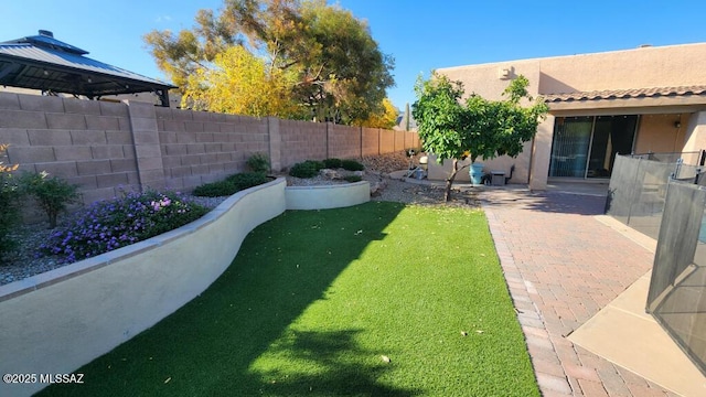 view of yard featuring a patio