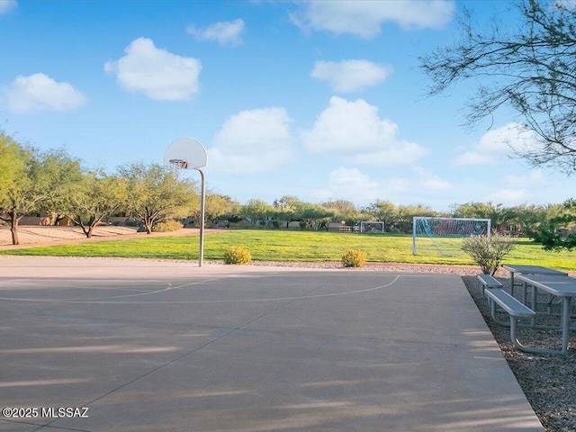 view of sport court