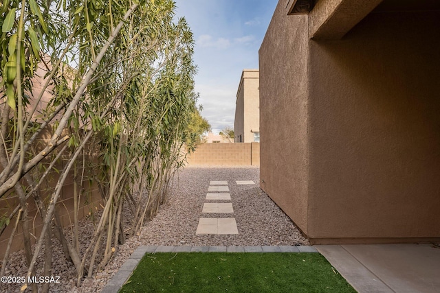 view of yard featuring a patio