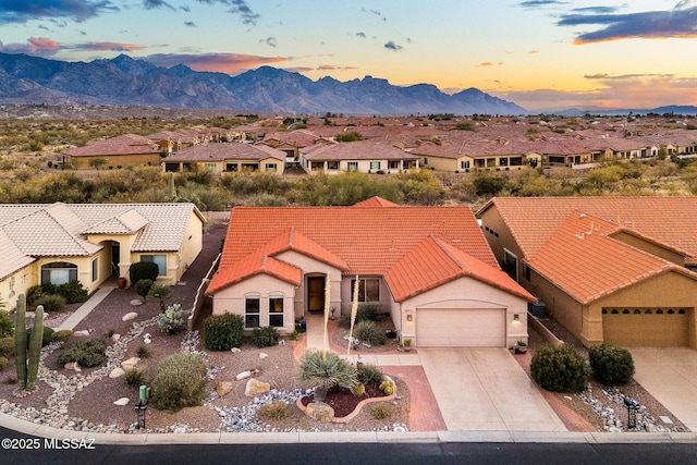 exterior space with a mountain view