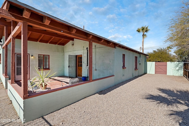 exterior space with a patio area