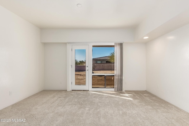 view of carpeted empty room