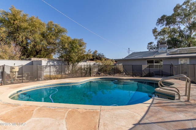 view of pool with a patio area