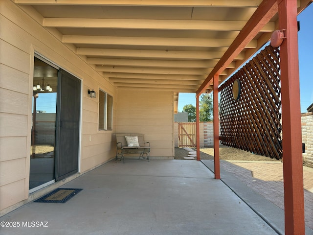 view of patio