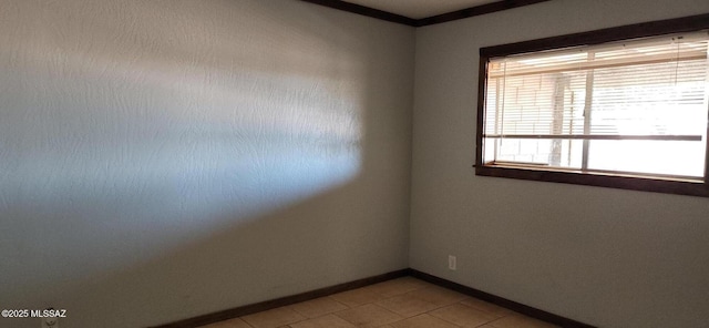 view of tiled spare room