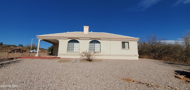 view of back of property