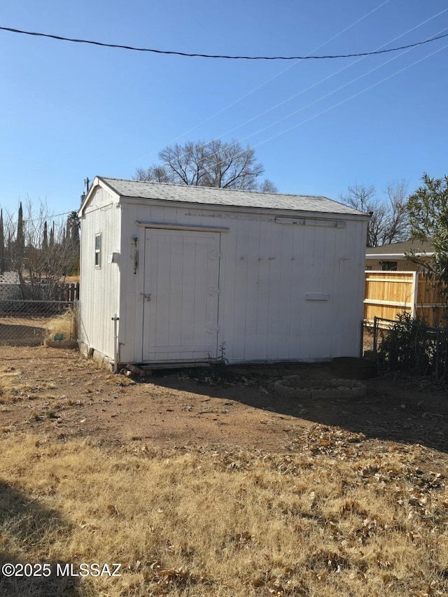 view of outdoor structure