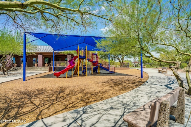 view of play area