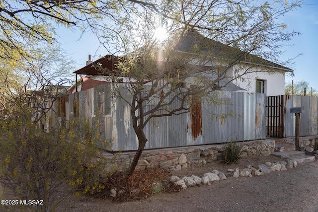 view of home's exterior