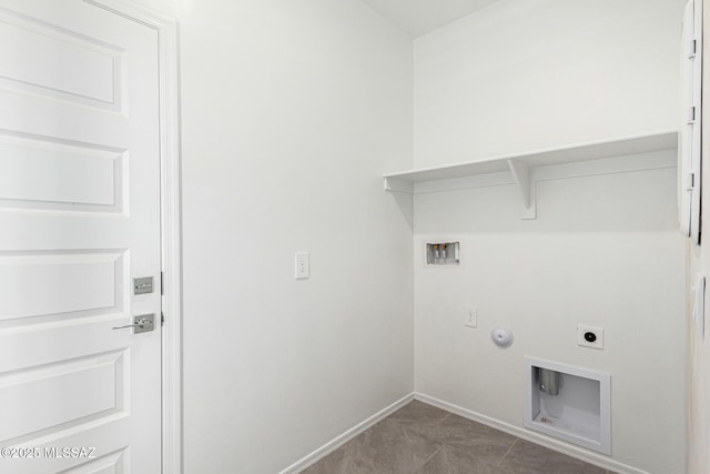 laundry room featuring electric dryer hookup, hookup for a washing machine, and gas dryer hookup