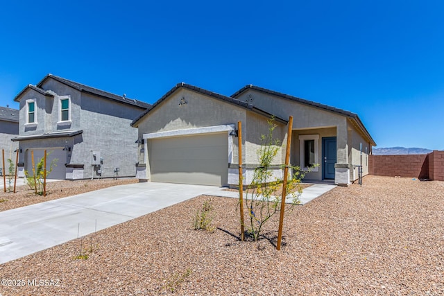 view of front of house featuring a garage