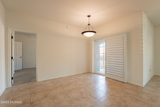 view of tiled empty room