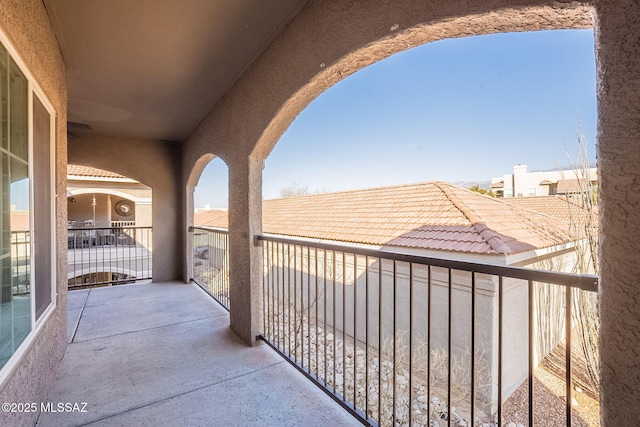 view of balcony