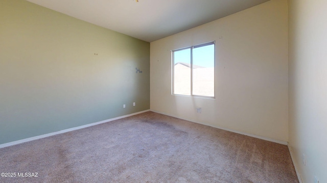 view of carpeted empty room