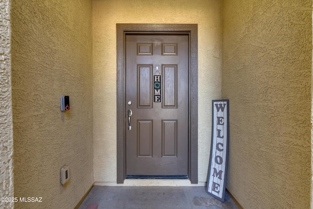 view of entrance to property