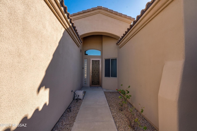 view of property entrance