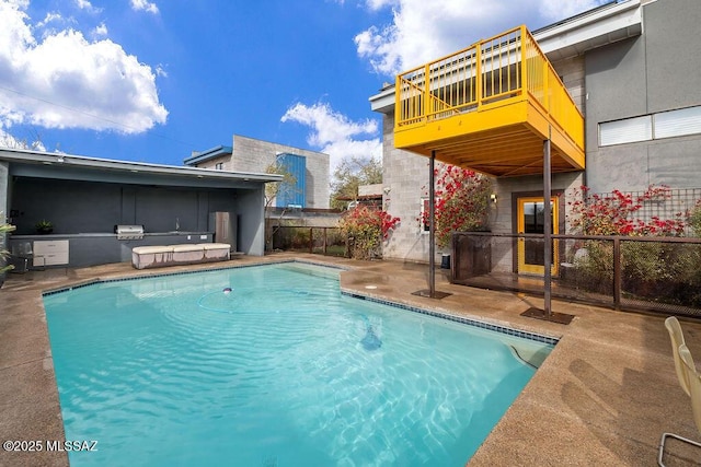 1125 N 13th Ave, Tucson, AZ 85705 - view of pool with fence, a fenced in pool, and a patio