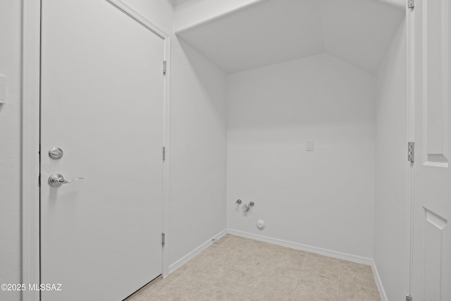 view of clothes washing area