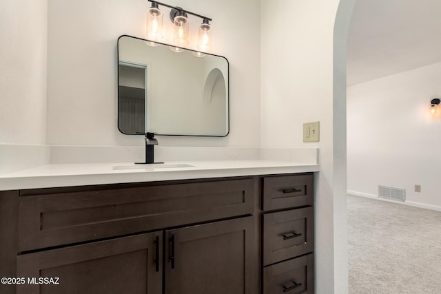 bathroom featuring vanity