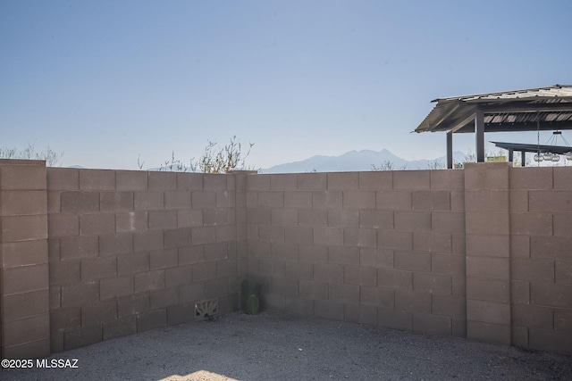 exterior details with a mountain view