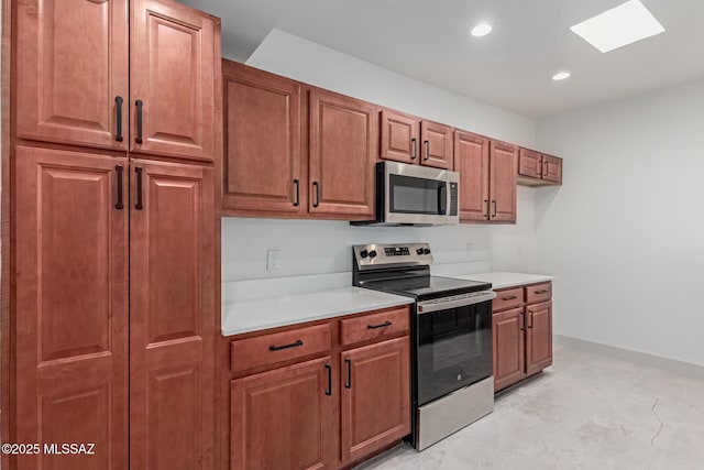 kitchen featuring appliances with stainless steel finishes