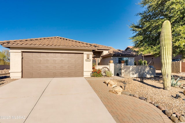 view of front of house featuring a garage