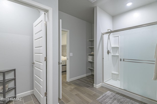 10139 N Sand Sage Trl, Marana, AZ 85653 - bathroom featuring a shower with door