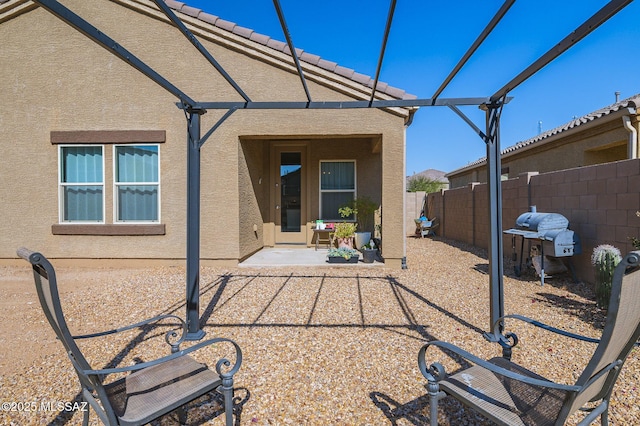10139 N Sand Sage Trl, Marana, AZ 85653 - rear view of property featuring a patio area and a pergola