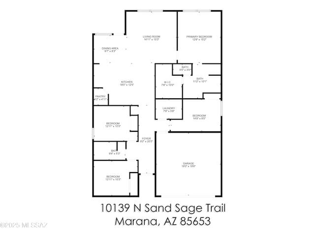 10139 N Sand Sage Trl, Marana, AZ 85653 - plan