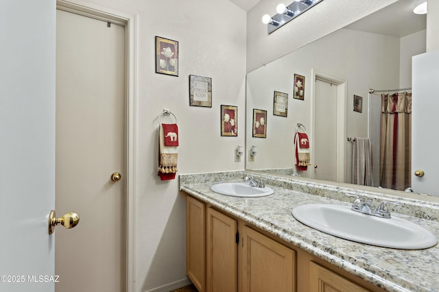 bathroom with vanity