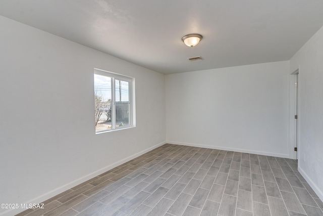 empty room featuring light hardwood / wood-style flooring