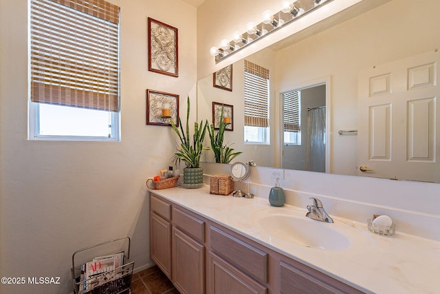 bathroom featuring vanity