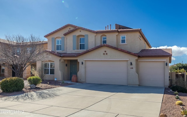 view of front of house featuring a garage