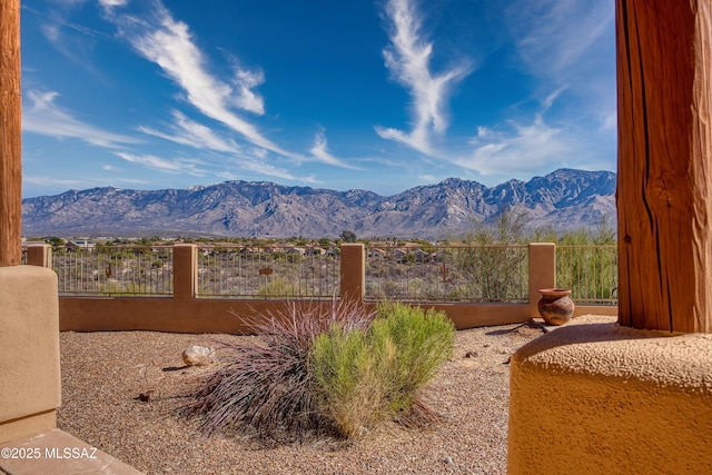 view of mountain feature